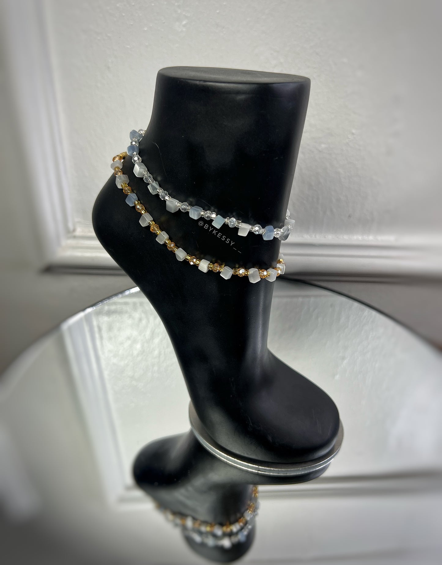 Blue Cat Eye Anklet