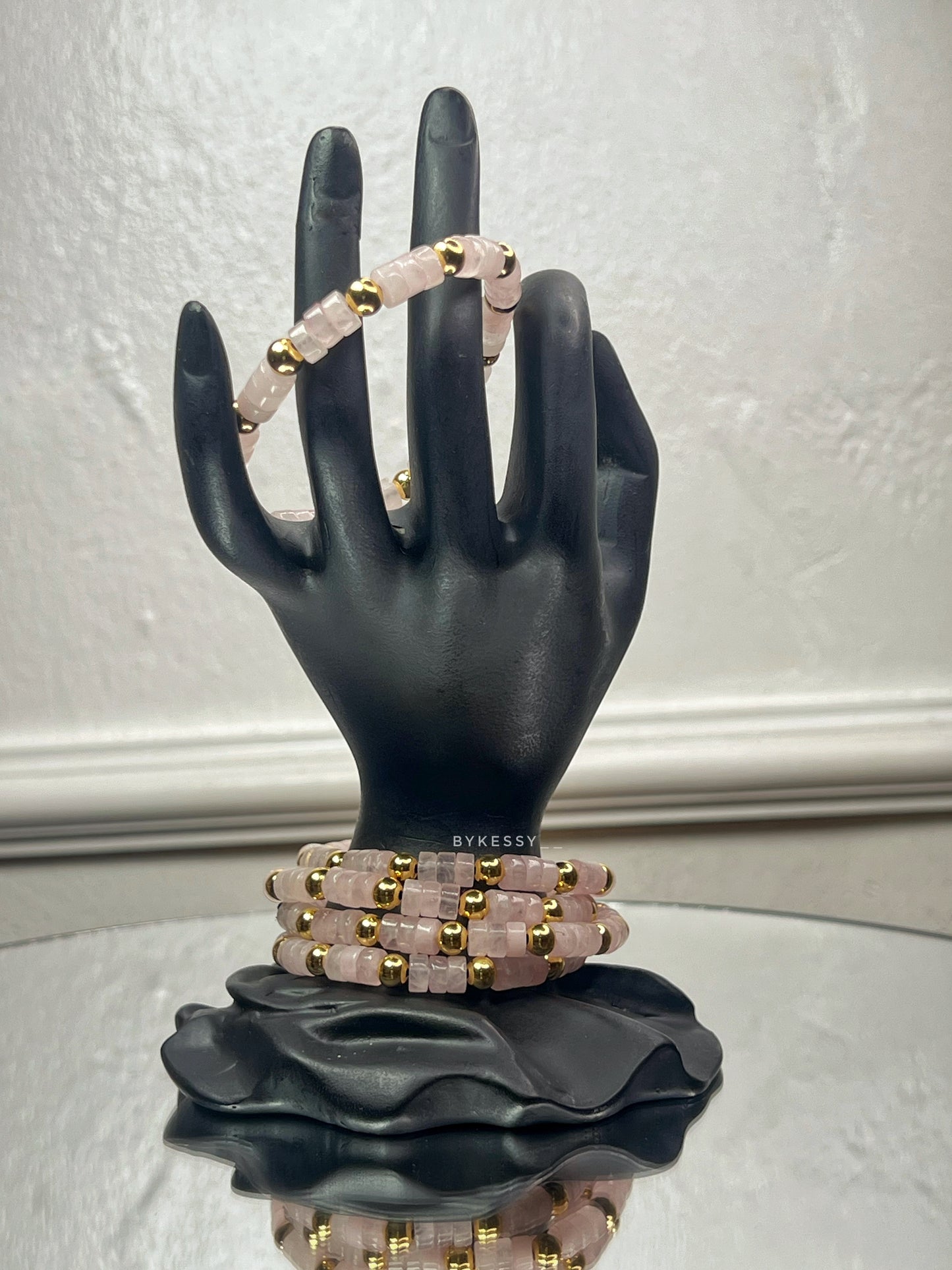 Rose Quartz Bracelets: Aura of Luxe Gemstone Series