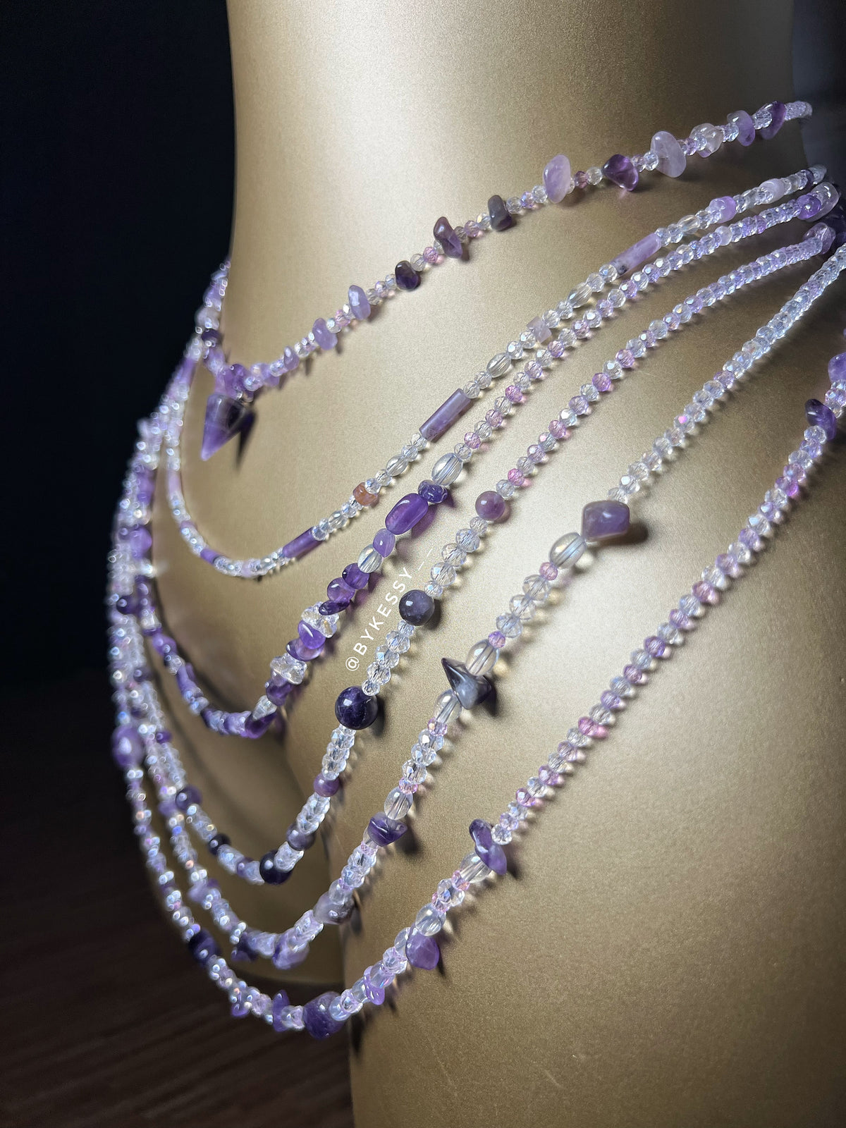 Amethyst Gemstone Waist Beads