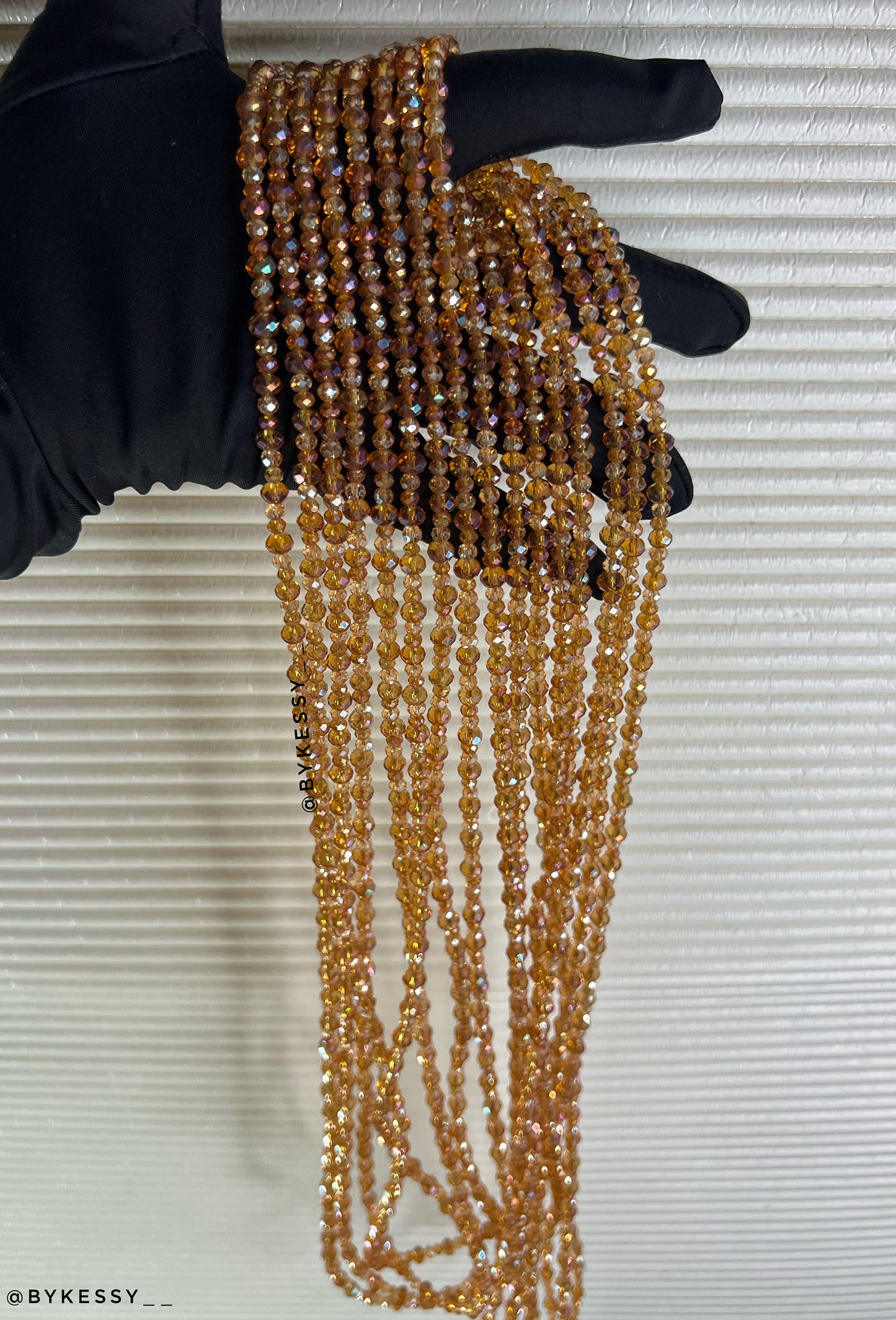 Wholesale Crystal Waist Beads | Zarah GlowVeil | Red Coral Pink Silver Gold Green Black Blue Tie Ons & Clasps Handcrafted African Waist Beads