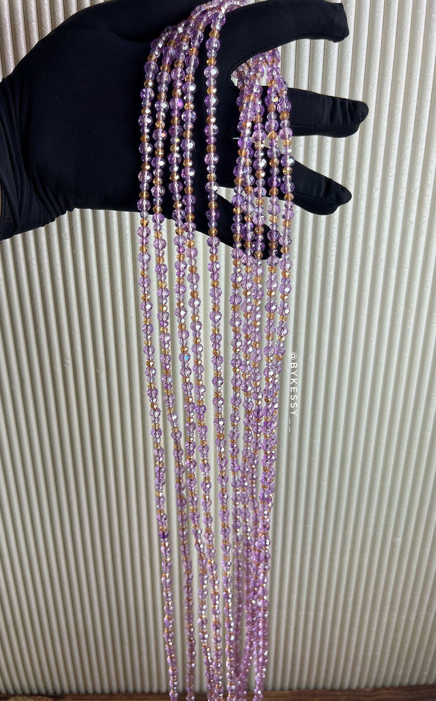 Wholesale Crystal Waist Beads | Zarah GlowVeil | Red Coral Pink Silver Gold Green Black Blue Tie Ons & Clasps Handcrafted African Waist Beads