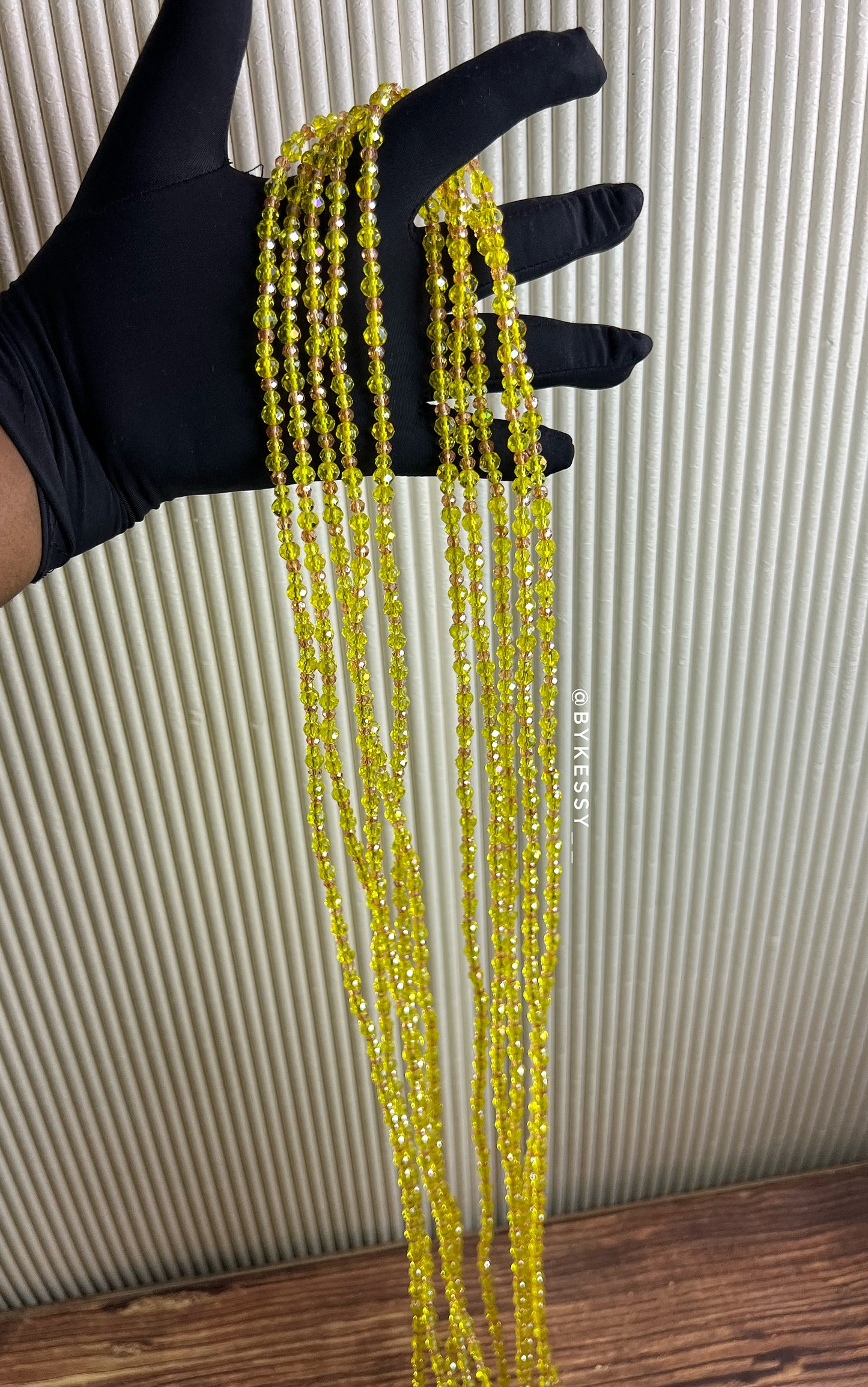Wholesale Crystal Waist Beads | Zarah GlowVeil | Red Coral Pink Silver Gold Green Black Blue Tie Ons & Clasps Handcrafted African Waist Beads