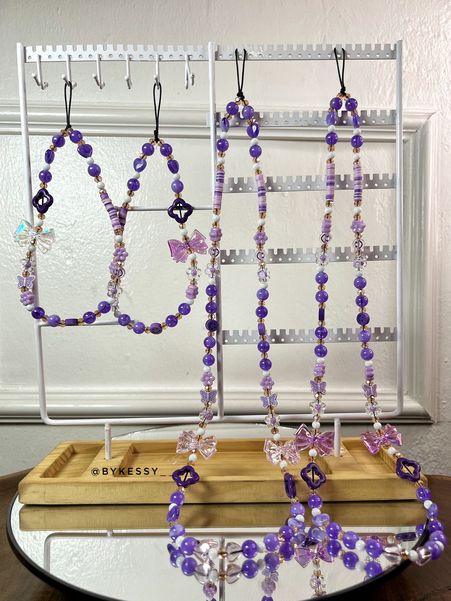 Wholesale Beaded Phone Straps & Lanyards – Handmade Cute & Trendy Aesthetic Phone Charms in Pink, Purple, Blue, Black & Multi-Color for iPhone, Samsung & Android