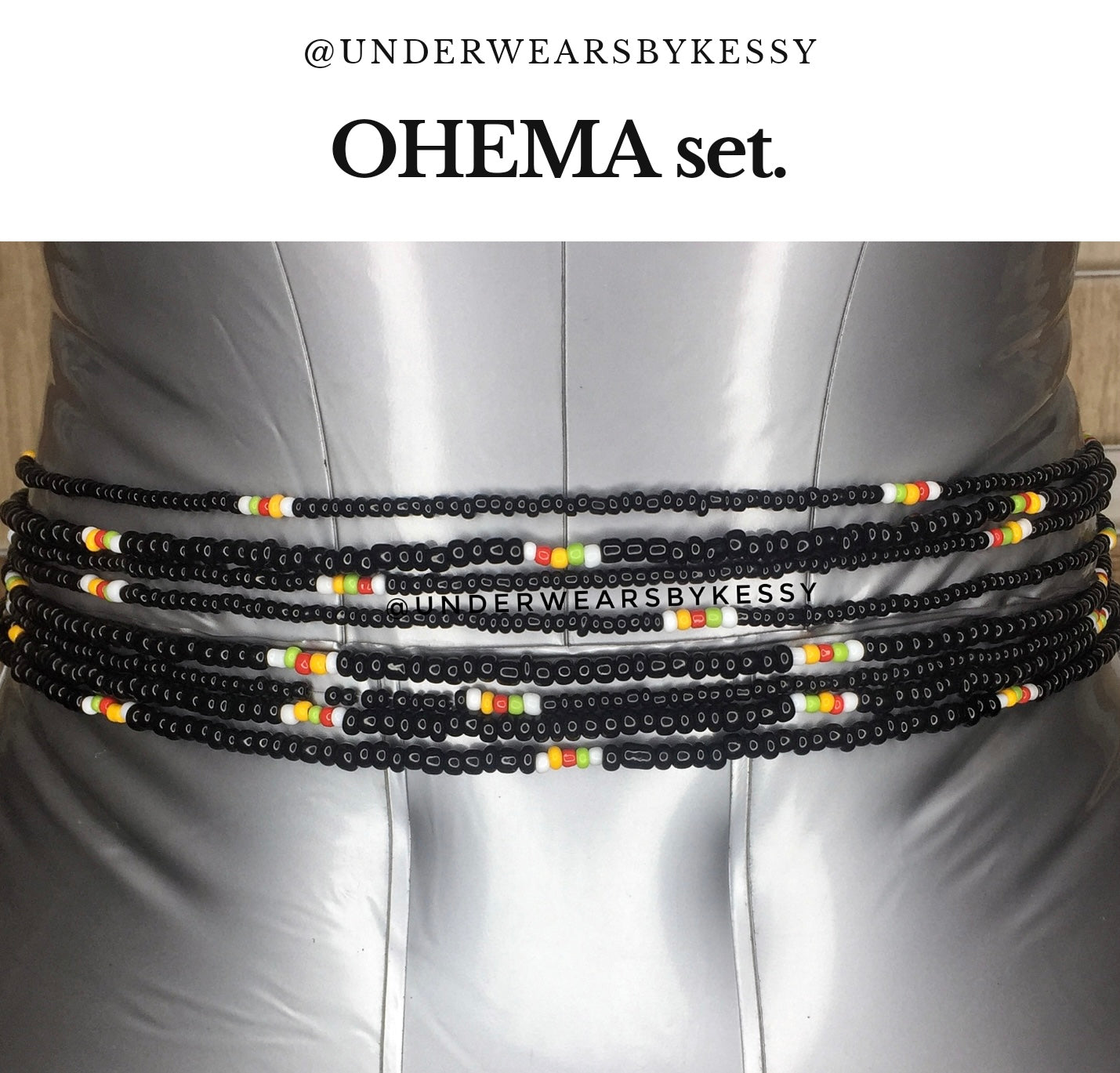OHEMA Waist Beads (Black)