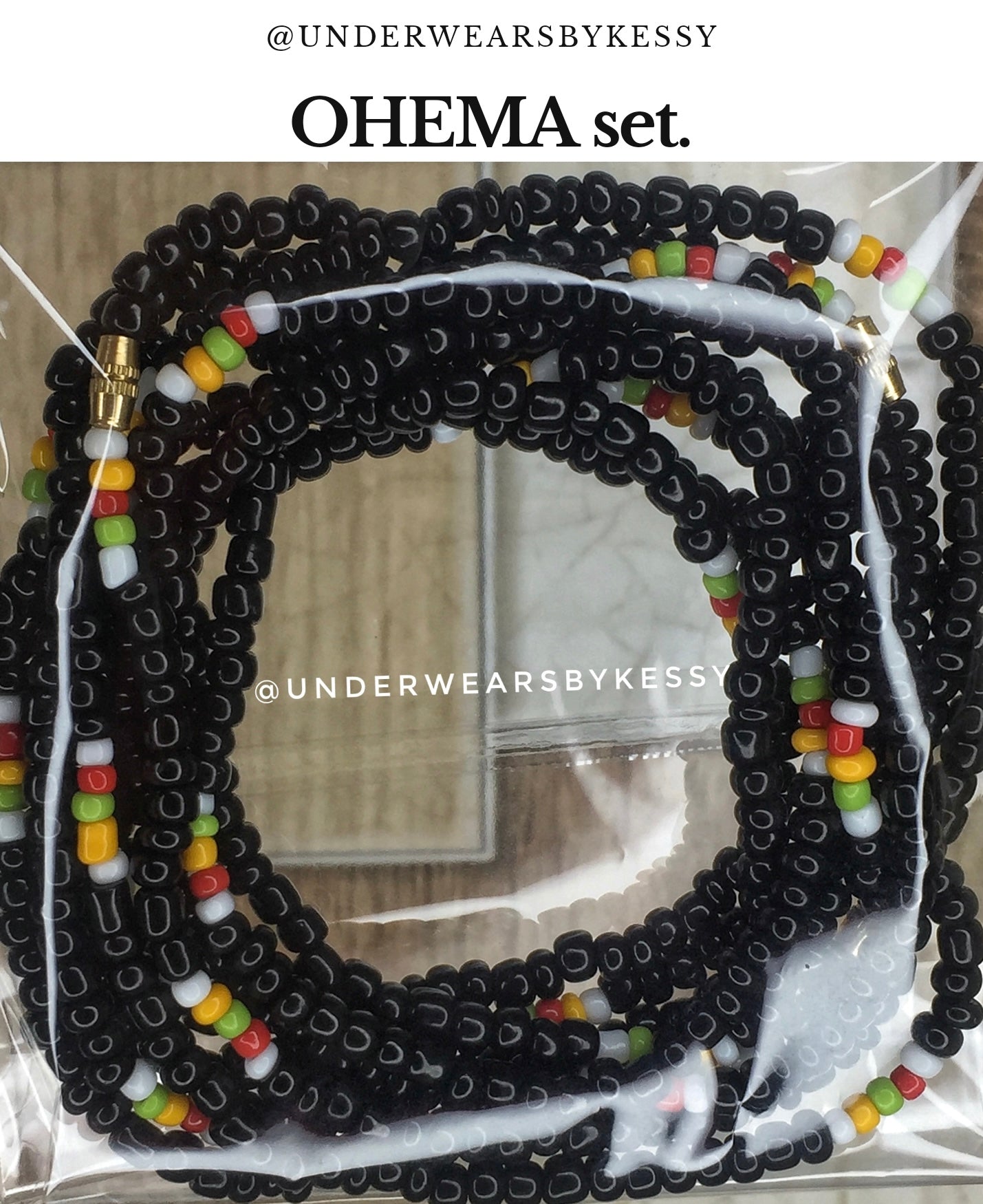 OHEMA Waist Beads (Black)