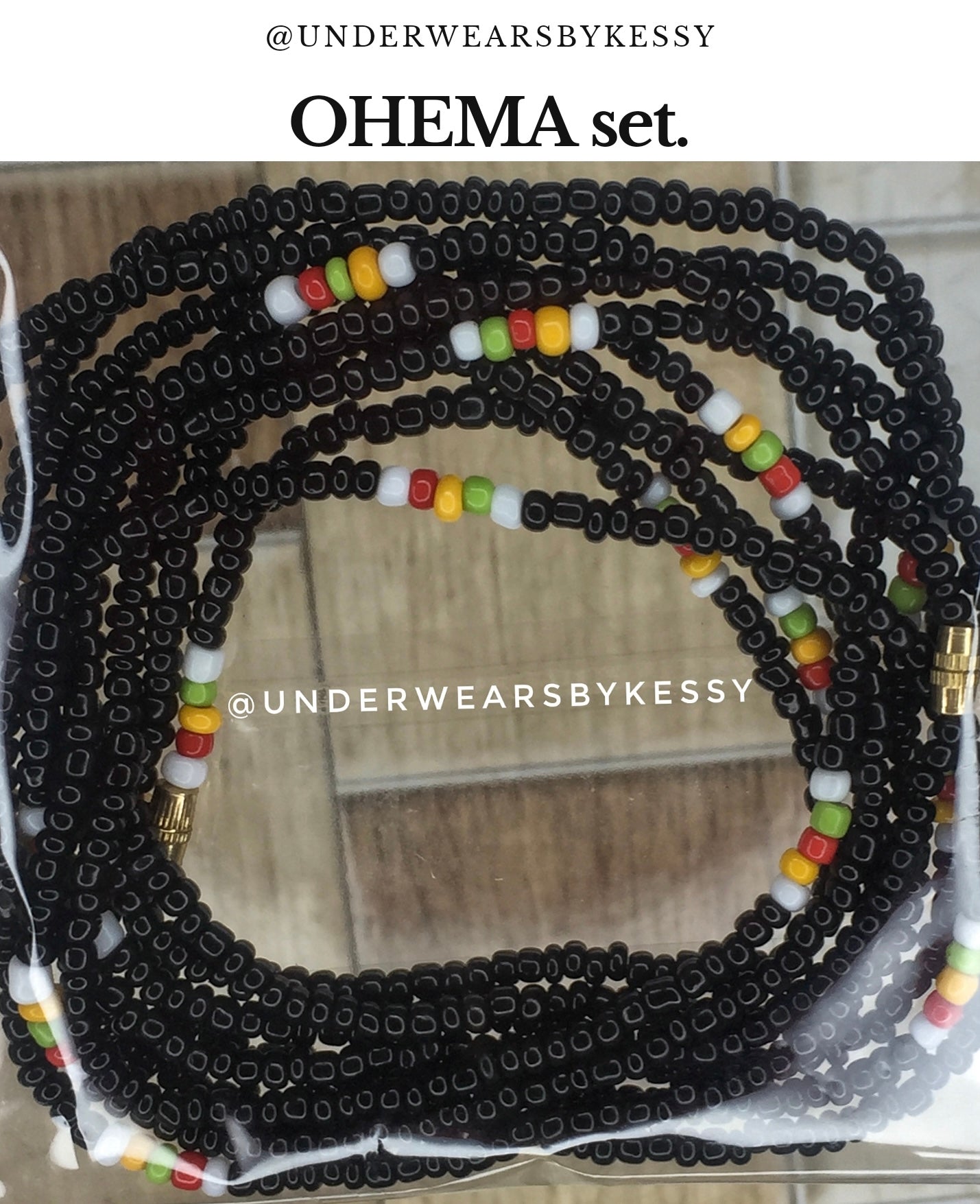 OHEMA Waist Beads (Black)