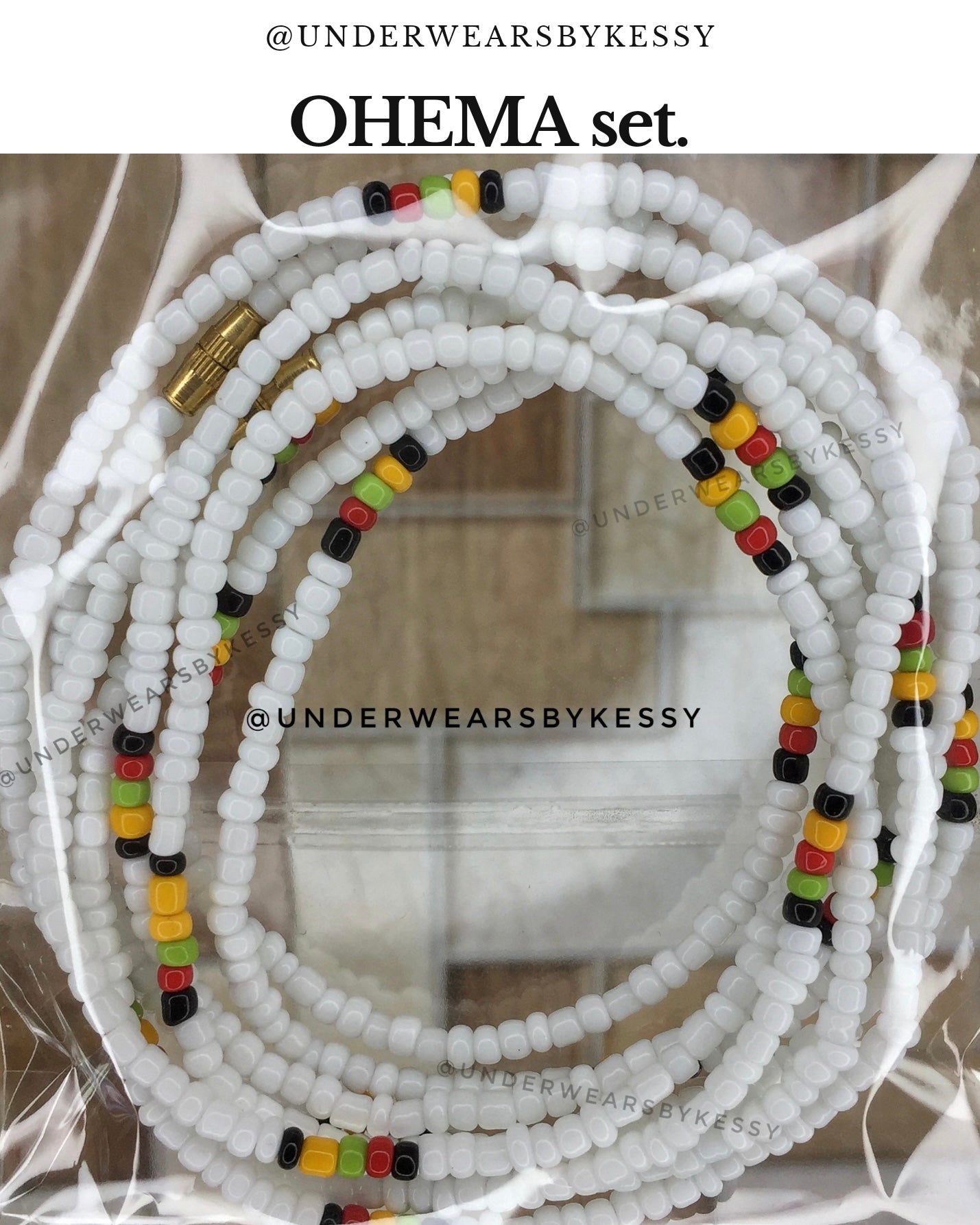 OHEMA Waist Beads (White)