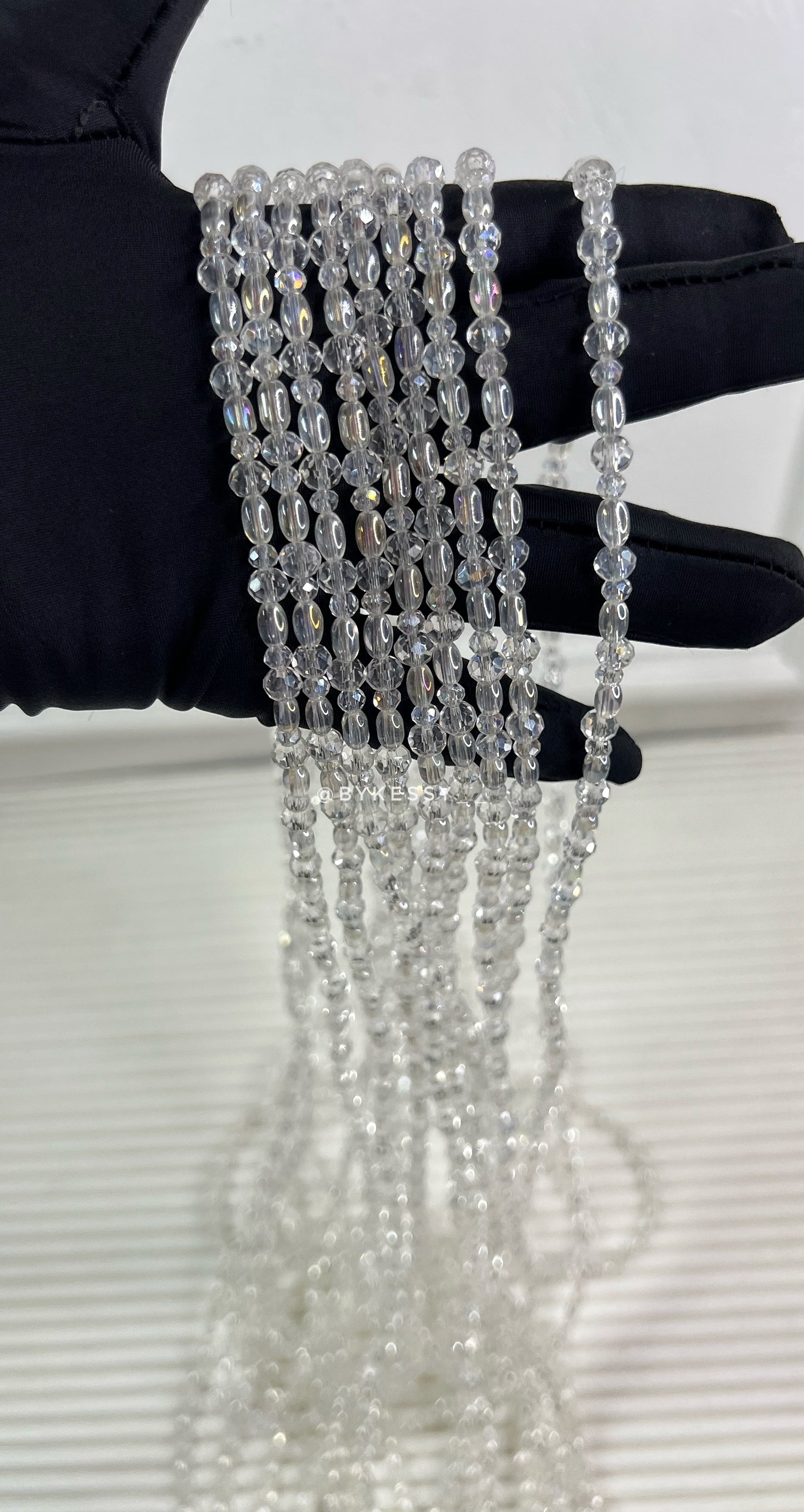 OMOTOLA Silver Mist Waist Beads