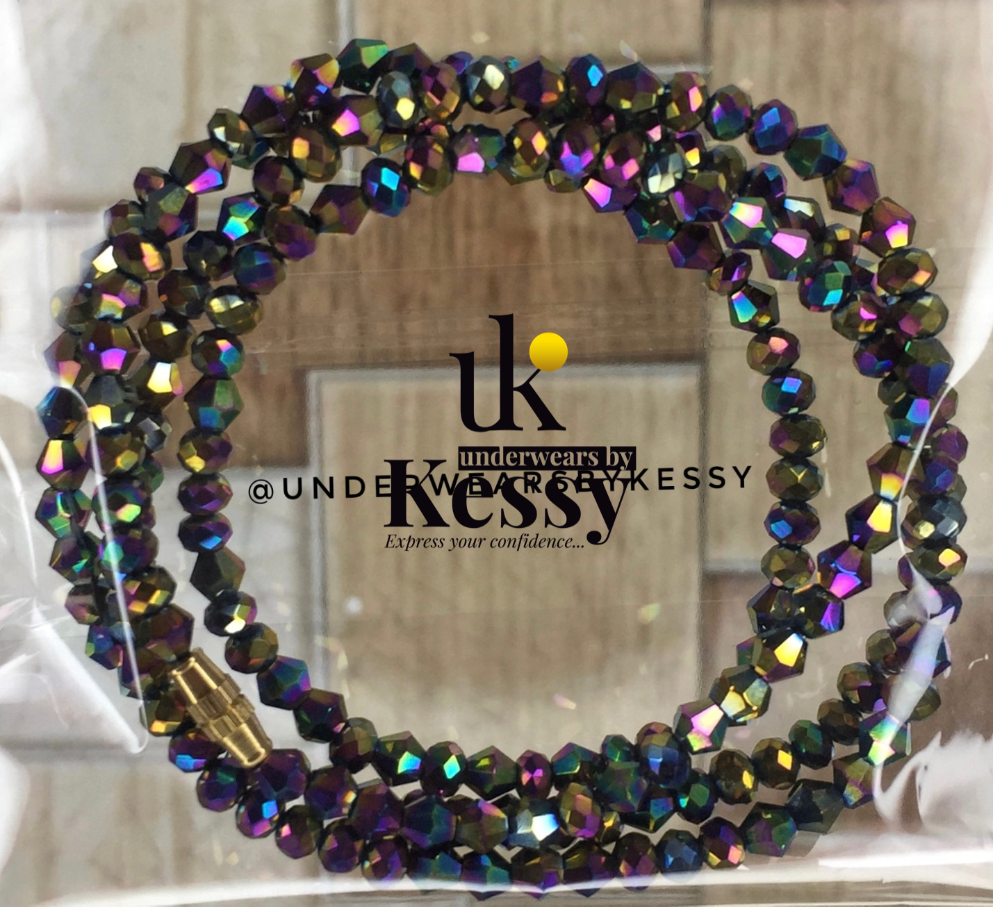 Faceted Metallic Rainbow Crystal Beads