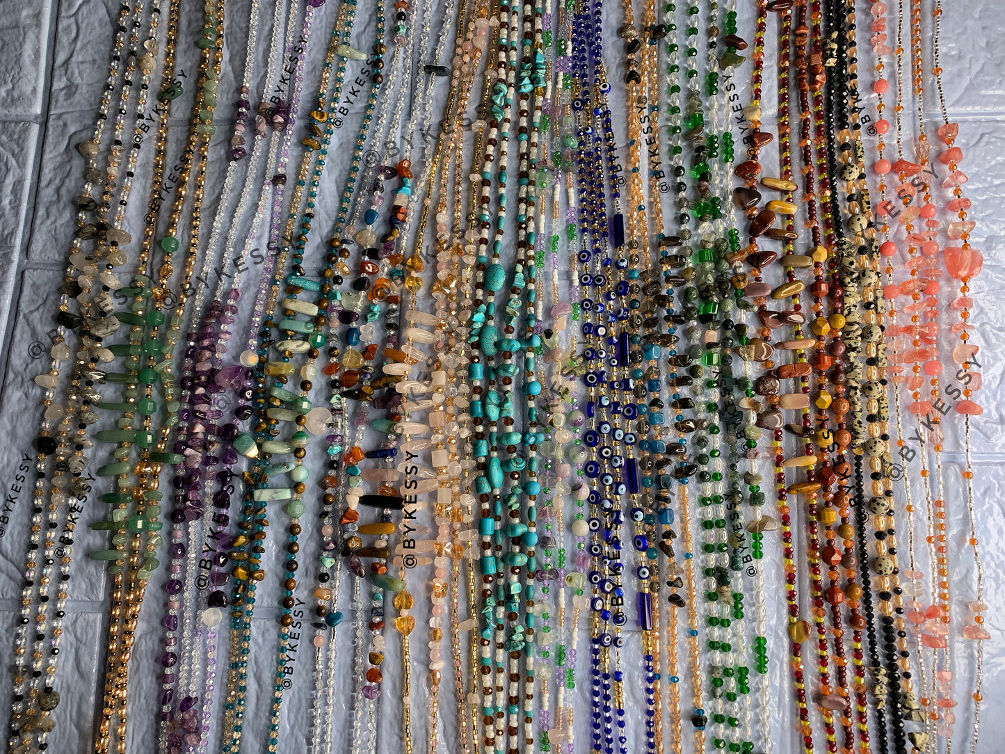 Wholesale : Assorted Gemstone Waist Beads 20 - 1000 Strands