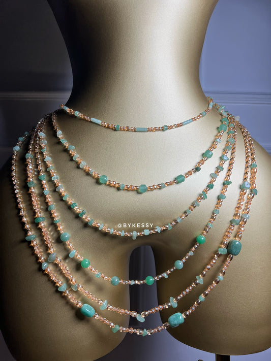Green Aventurine Gemstone Waist Beads