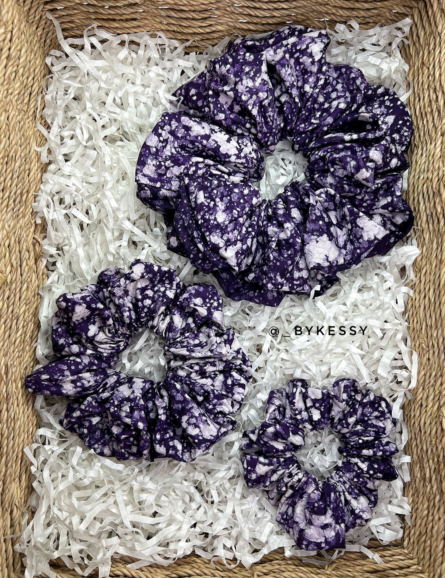 Wholesale Adire Scrunchies | African Print Hair Accessories | Hair Ruffles