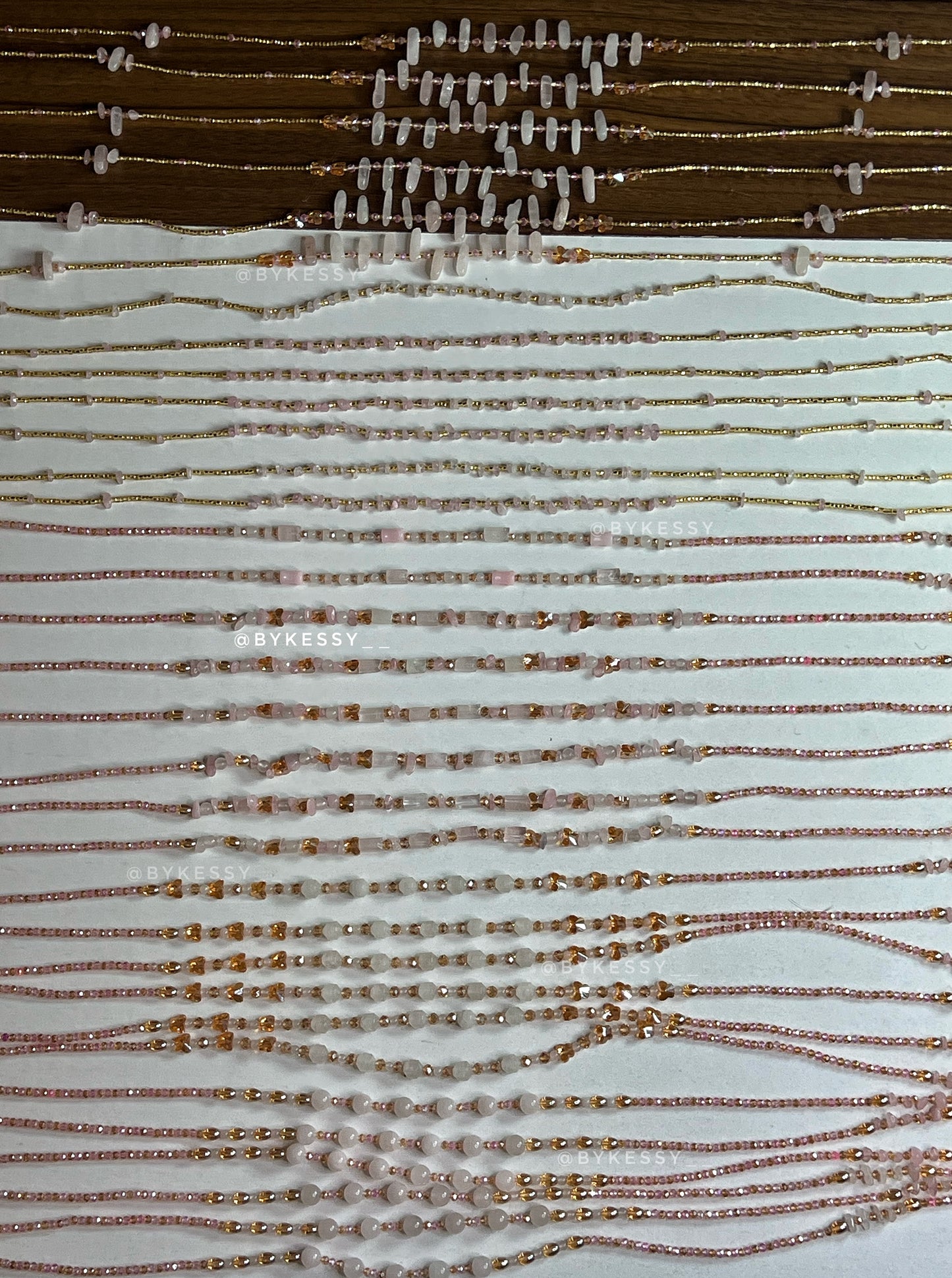 Assorted Wholesale Gemstone Healing Crystal Waist Beads – For Love, Protection, Abundance, Peace, Healing & More | Bulk Gemstone Tie-Ons & Adjustable Clasps | African Spiritual Waist Beads (20 – 1,000 Strands)