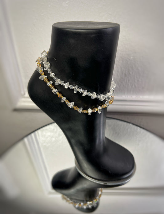 Clear Quartz Anklet