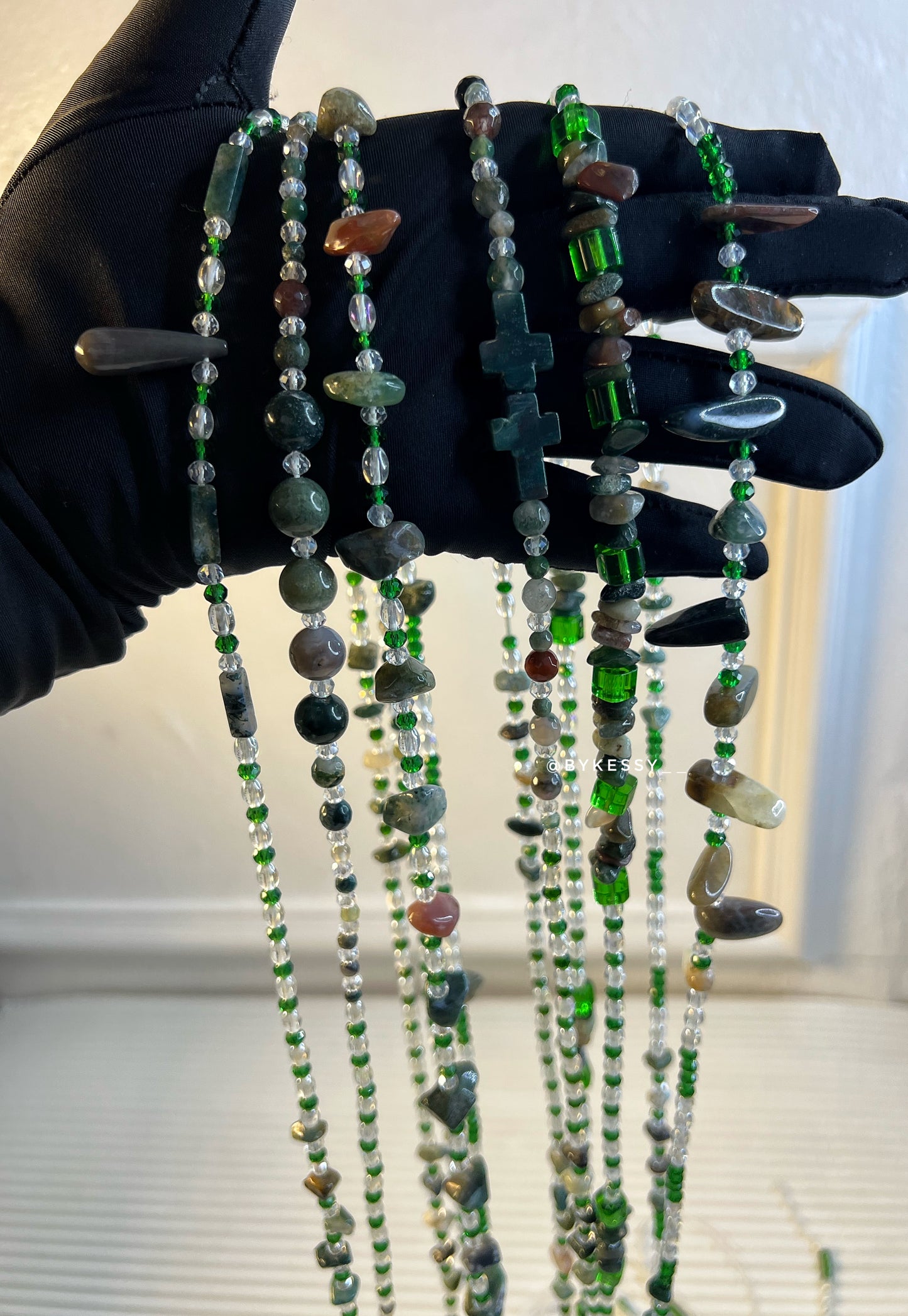 Indian Agate Healing Waist Beads – For Inner Strength, Grounding, Protection & Weight Loss Tracking