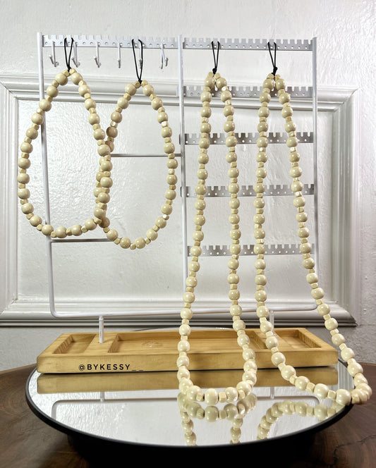 🤍 Rustic Grain Phone Straps – Ivory Edition 🌿