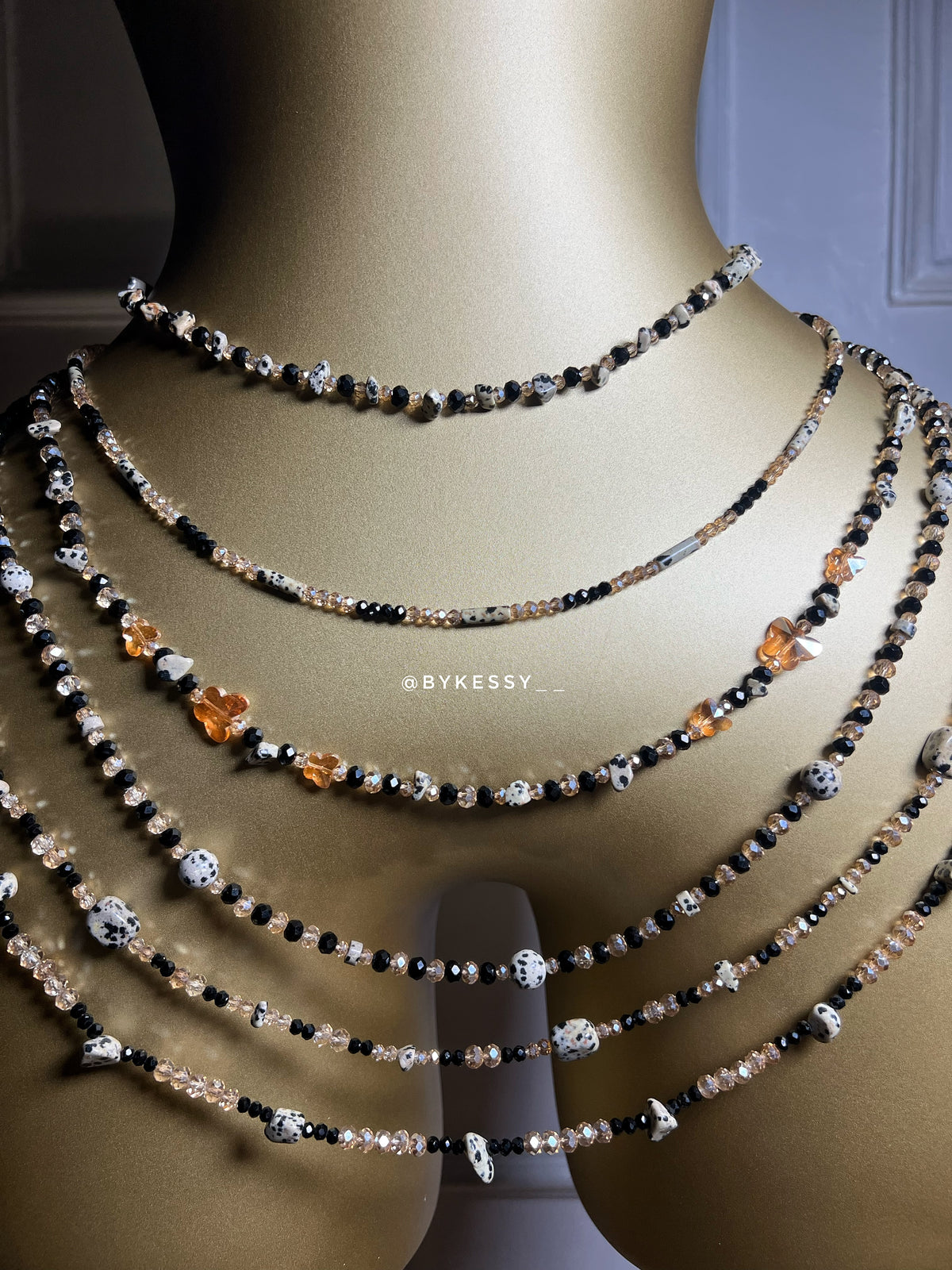 Dalmatian Jasper Gemstone Waist Beads