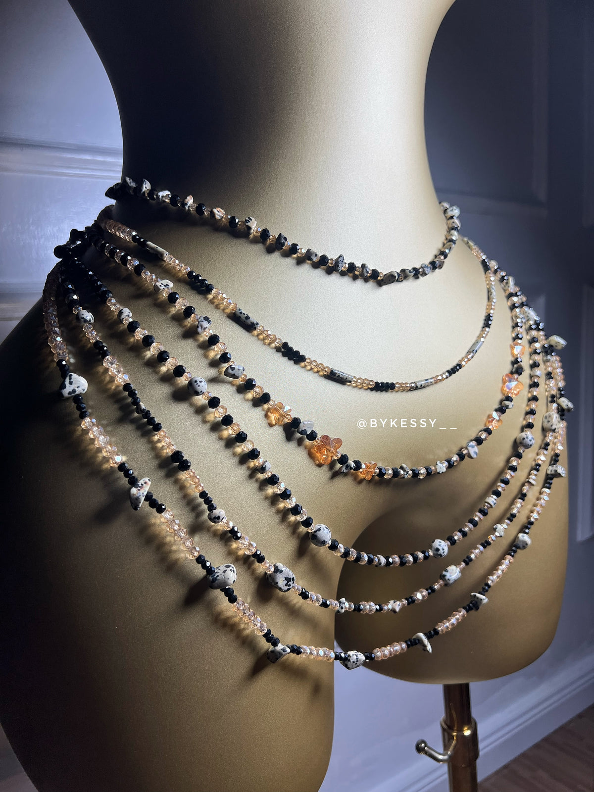 Dalmatian Jasper Gemstone Waist Beads