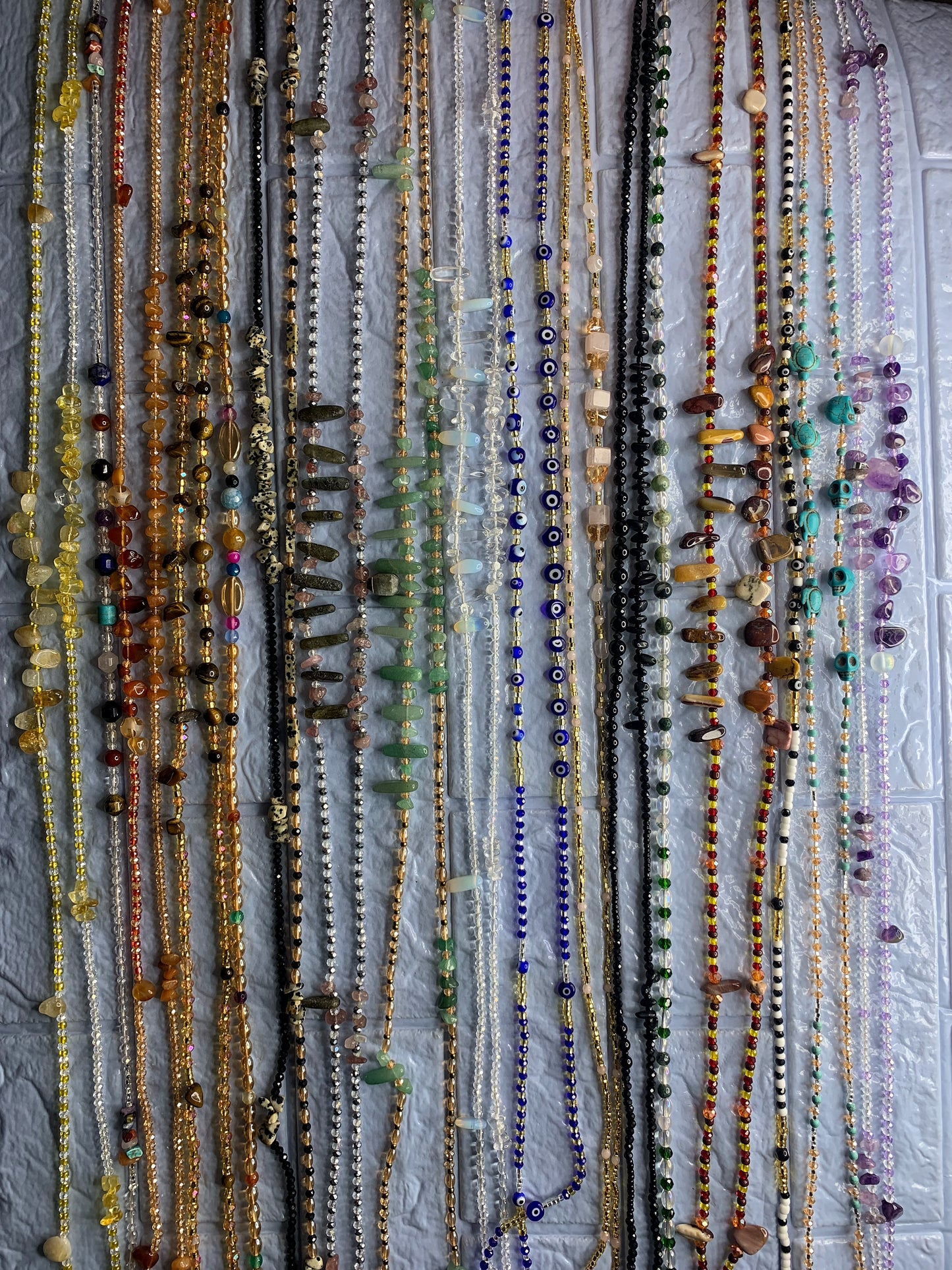 Wholesale : Assorted Gemstone Waist Beads 20 - 1000 Strands