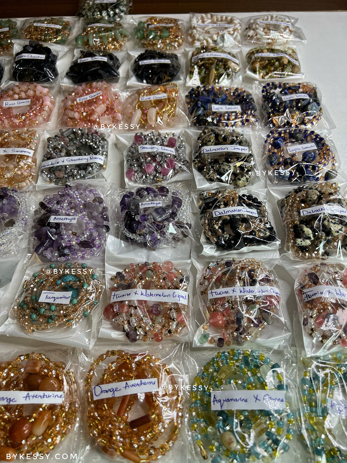 Assorted Wholesale Gemstone Healing Crystal Waist Beads – For Love, Protection, Abundance, Peace, Healing & More | Bulk Gemstone Tie-Ons & Adjustable Clasps | African Spiritual Waist Beads (20 – 1,000 Strands)