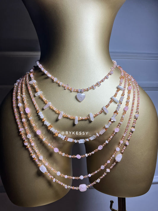 Rose Quartz Gemstone Waist Beads