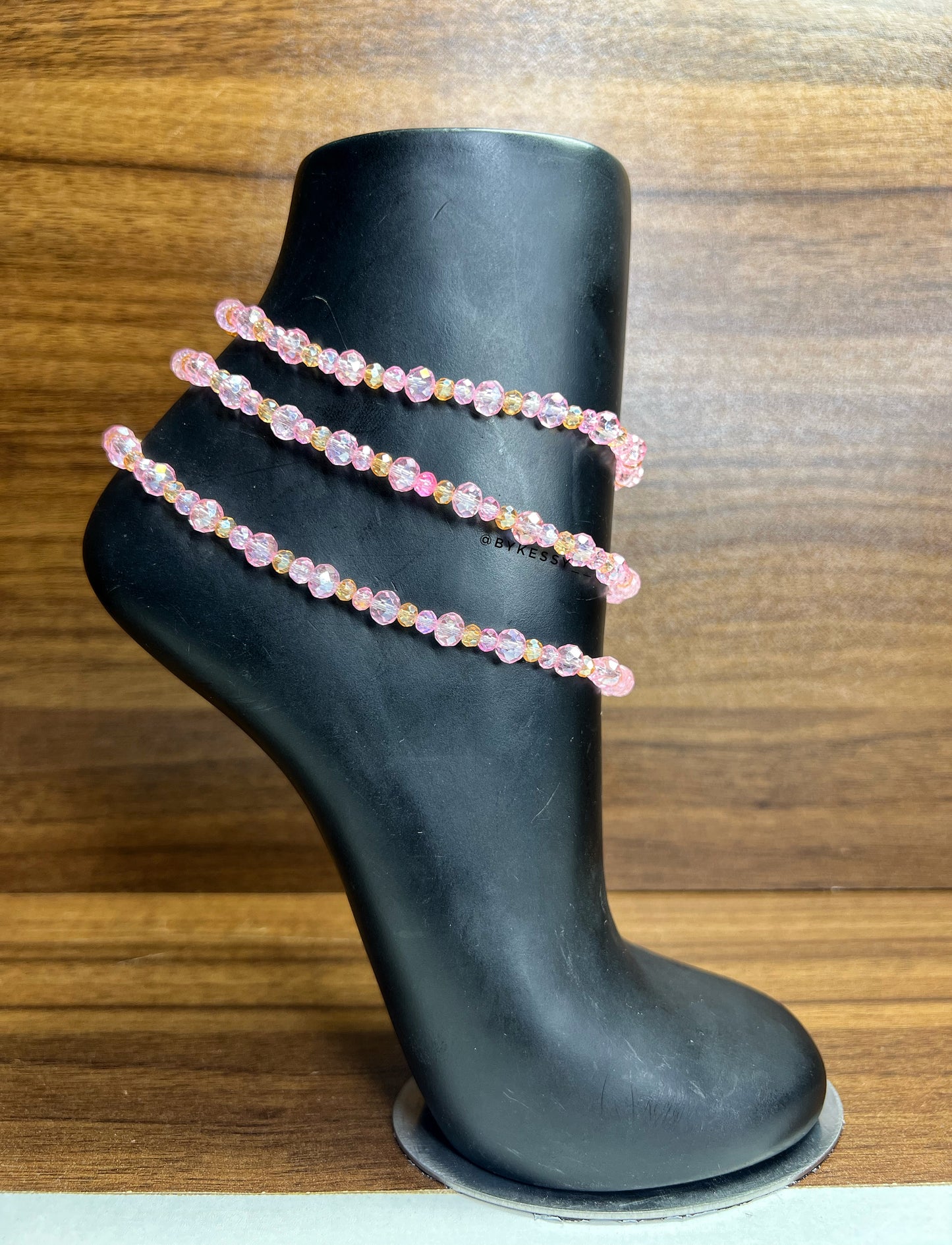 Wholesale Handmade Beaded Crystal Zarah Anklets – Red, Coral, Pink, Gold, Blue, Green, Black, Yellow, Purple & More | 14 Colors | Bulk Discounts Perfect For Resale