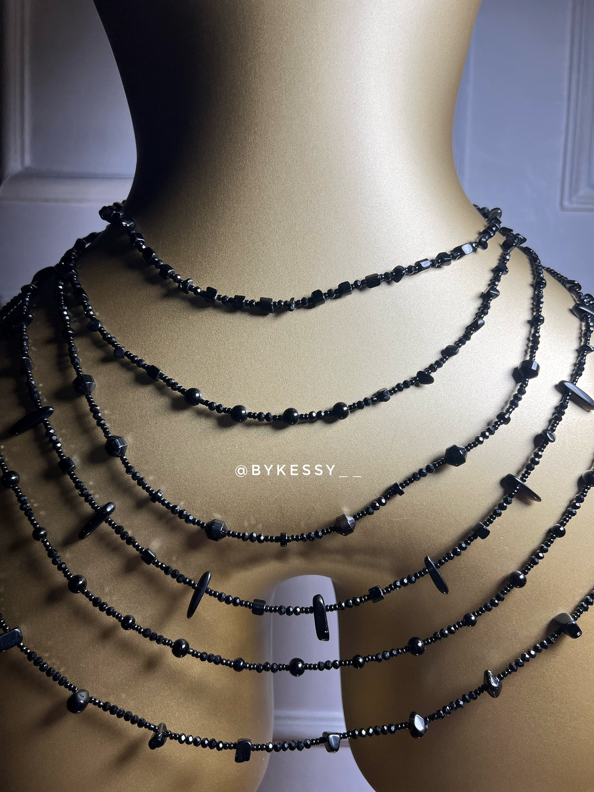 Black Obsidian Gemstone Waist Beads