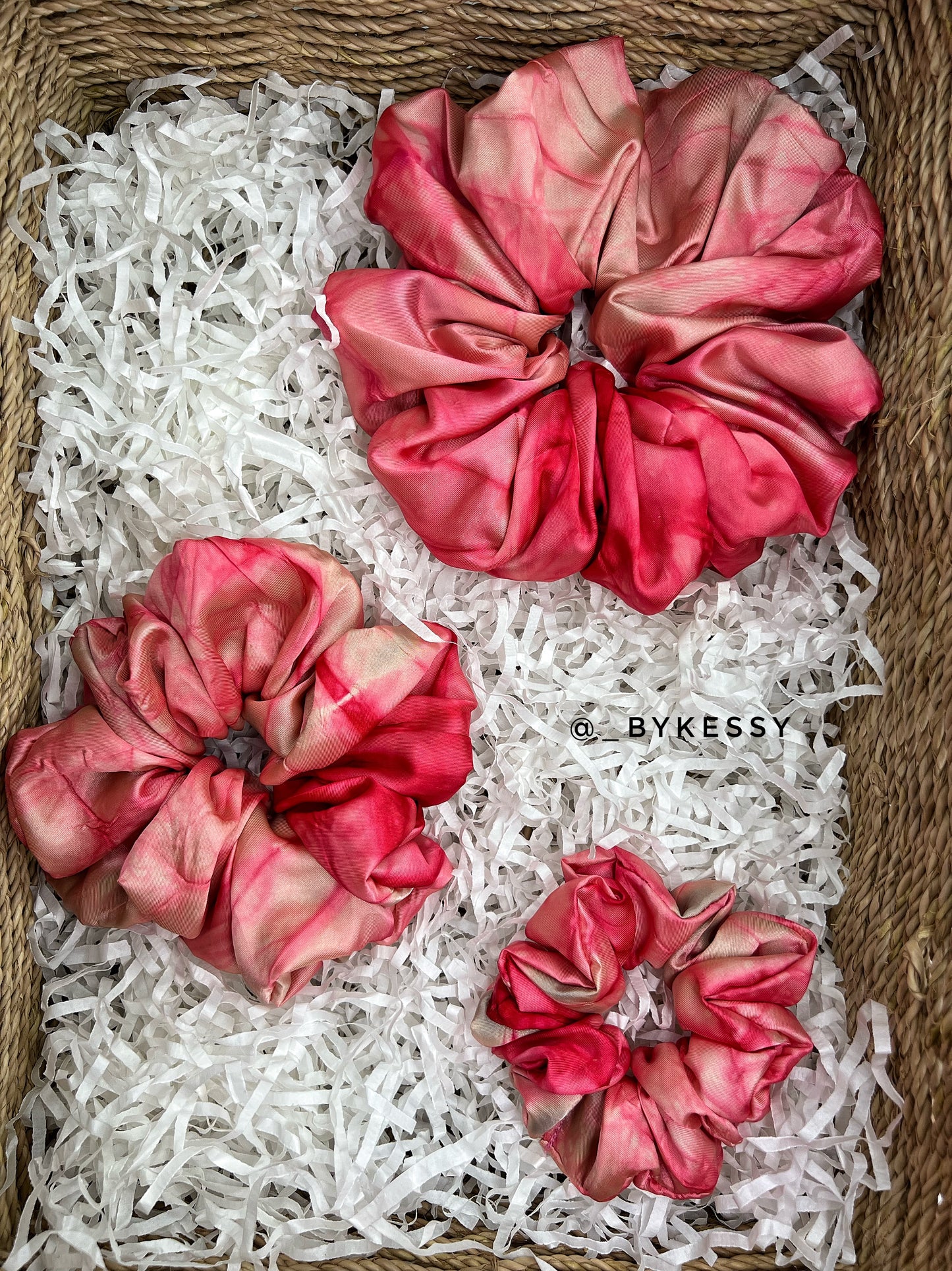 Wholesale Adire Scrunchies | African Print Hair Accessories | Hair Ruffles