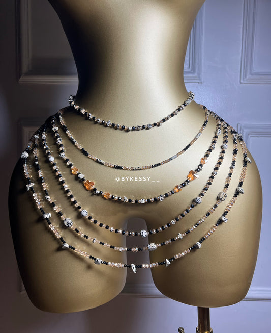Dalmatian Jasper Gemstone Waist Beads