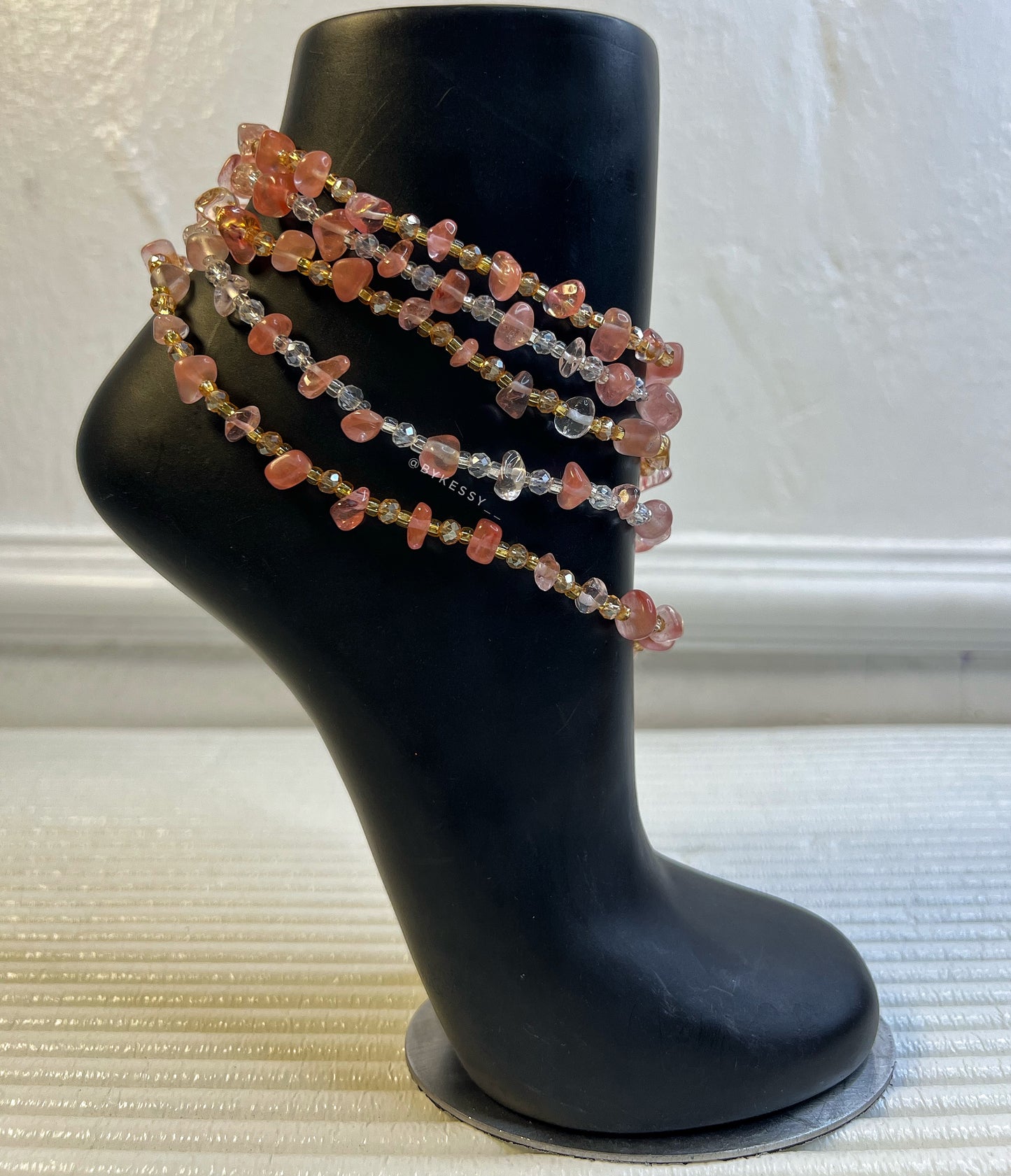 Watermelon Crystal Anklet