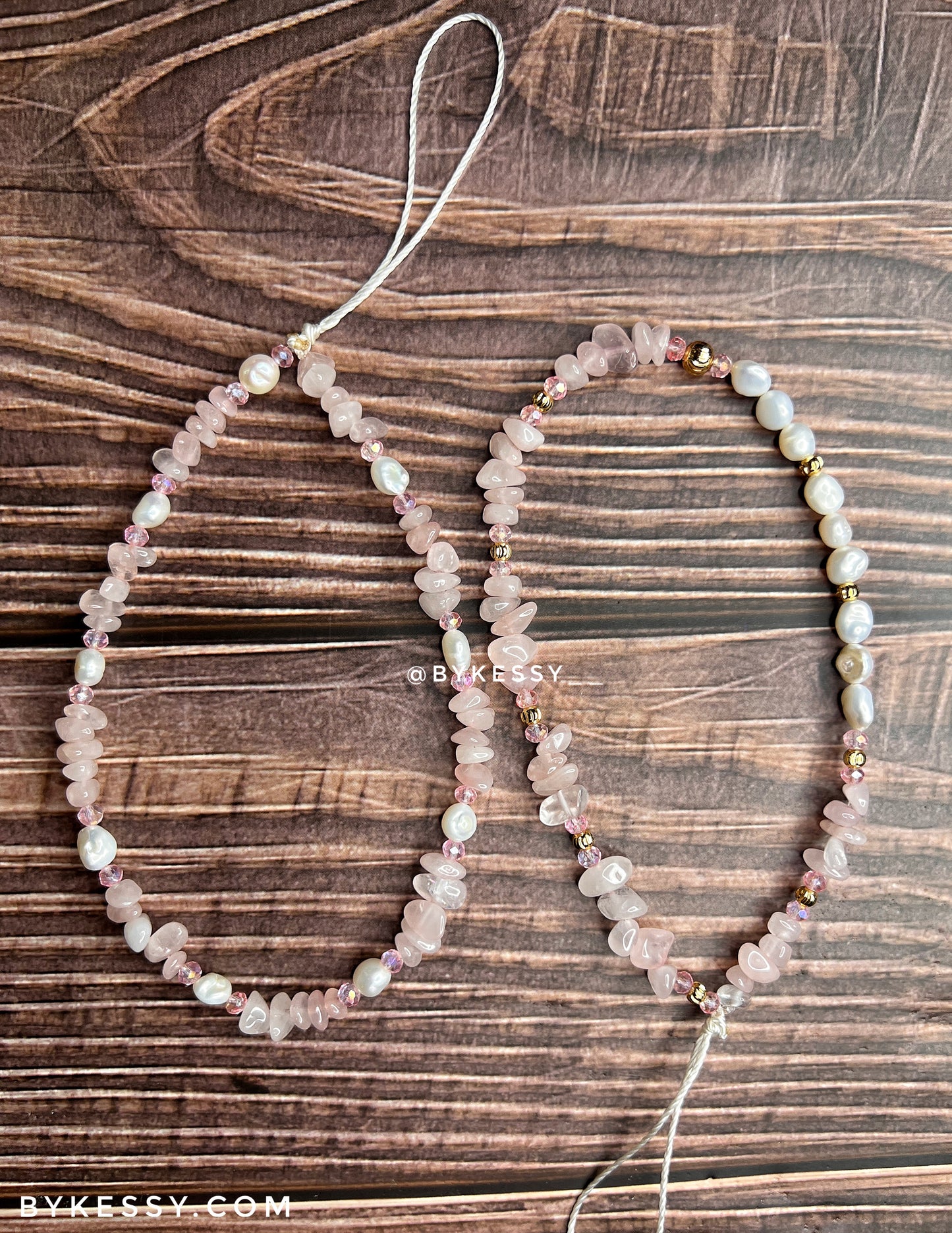 Wholesale Healing Crystal X Fresh Water Pearl Phone Straps | Gemstone | Key Chain | Chips Jewelry