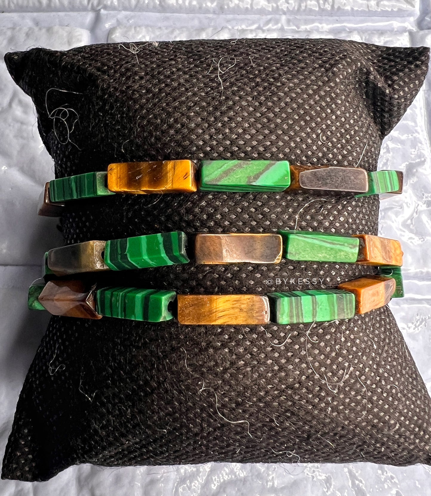 Tiger Eye X Malachite Bracelet (Set of 3)