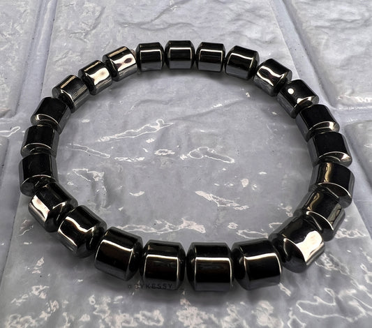 Square Shaped Hematite Bracelet