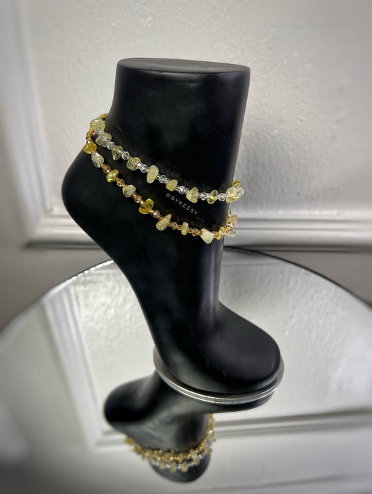 Citrine Anklet