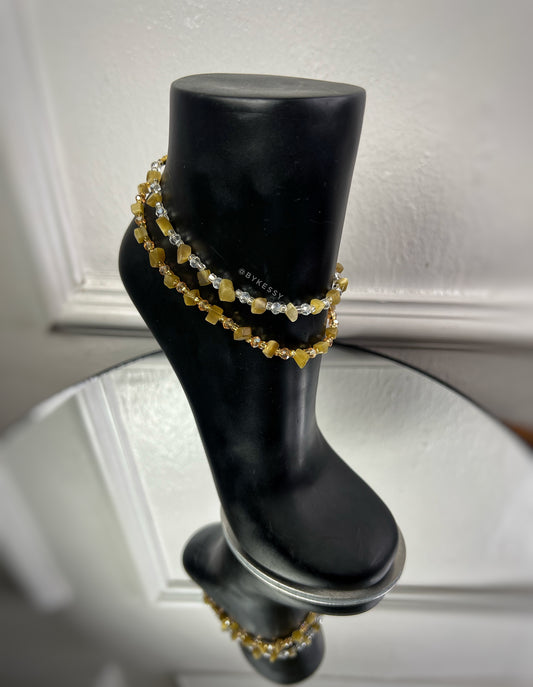 Golden Cat Eye Anklet