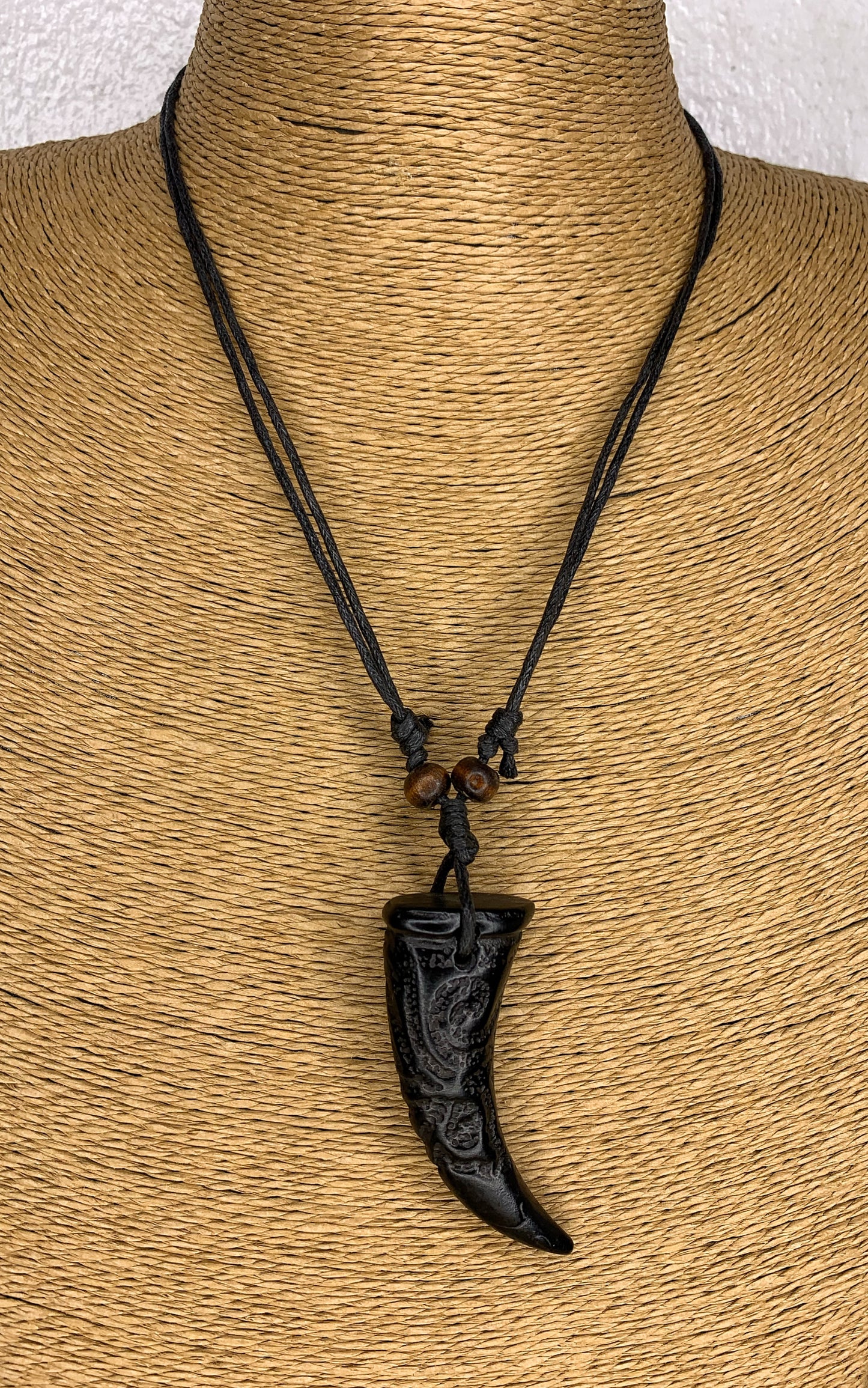 Faux Tribal Tooth Necklace