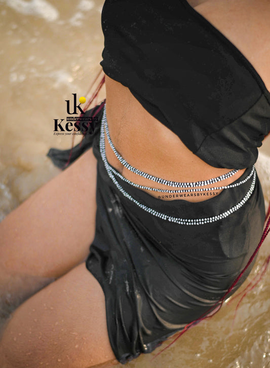 Yin & Yang Waist Beads | Black & White