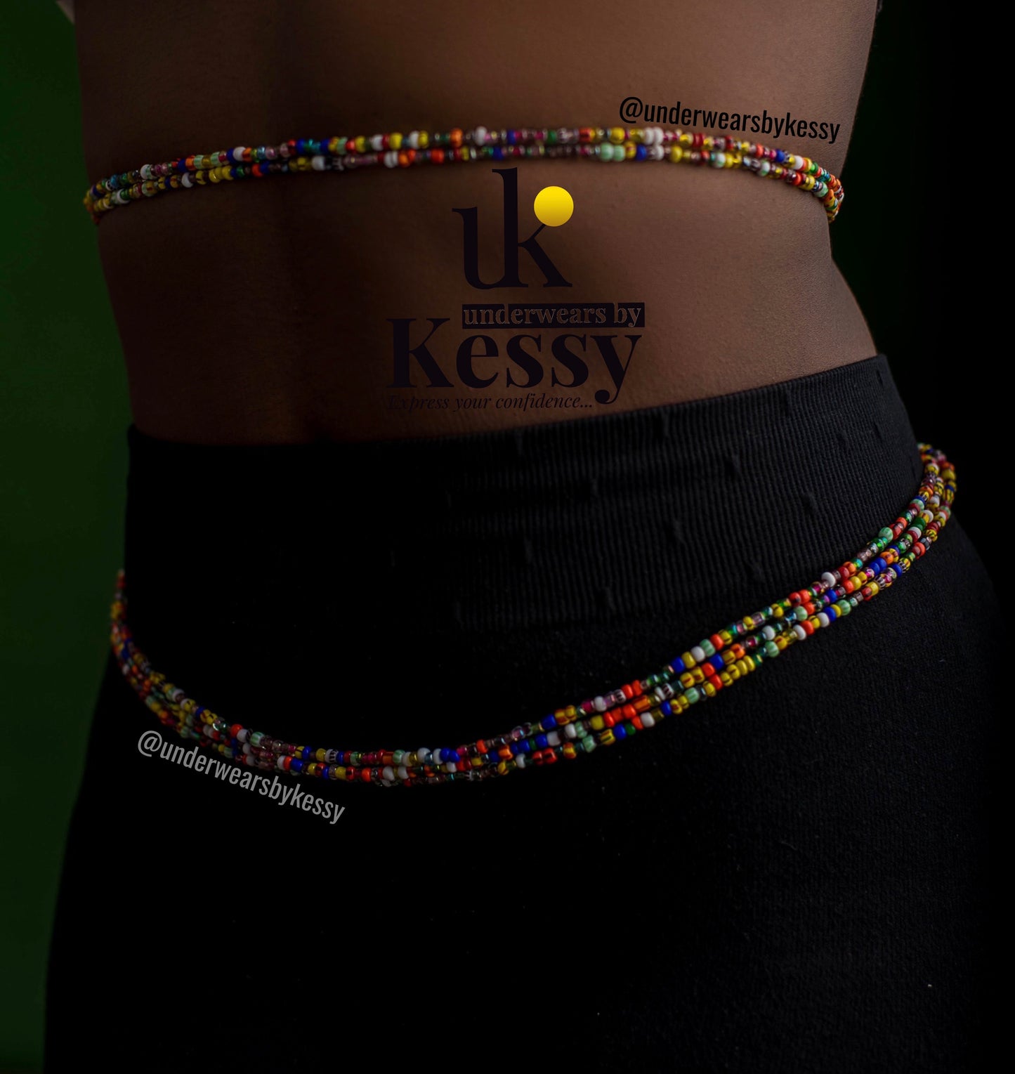 LAYEFA Multicolor African Waist Beads