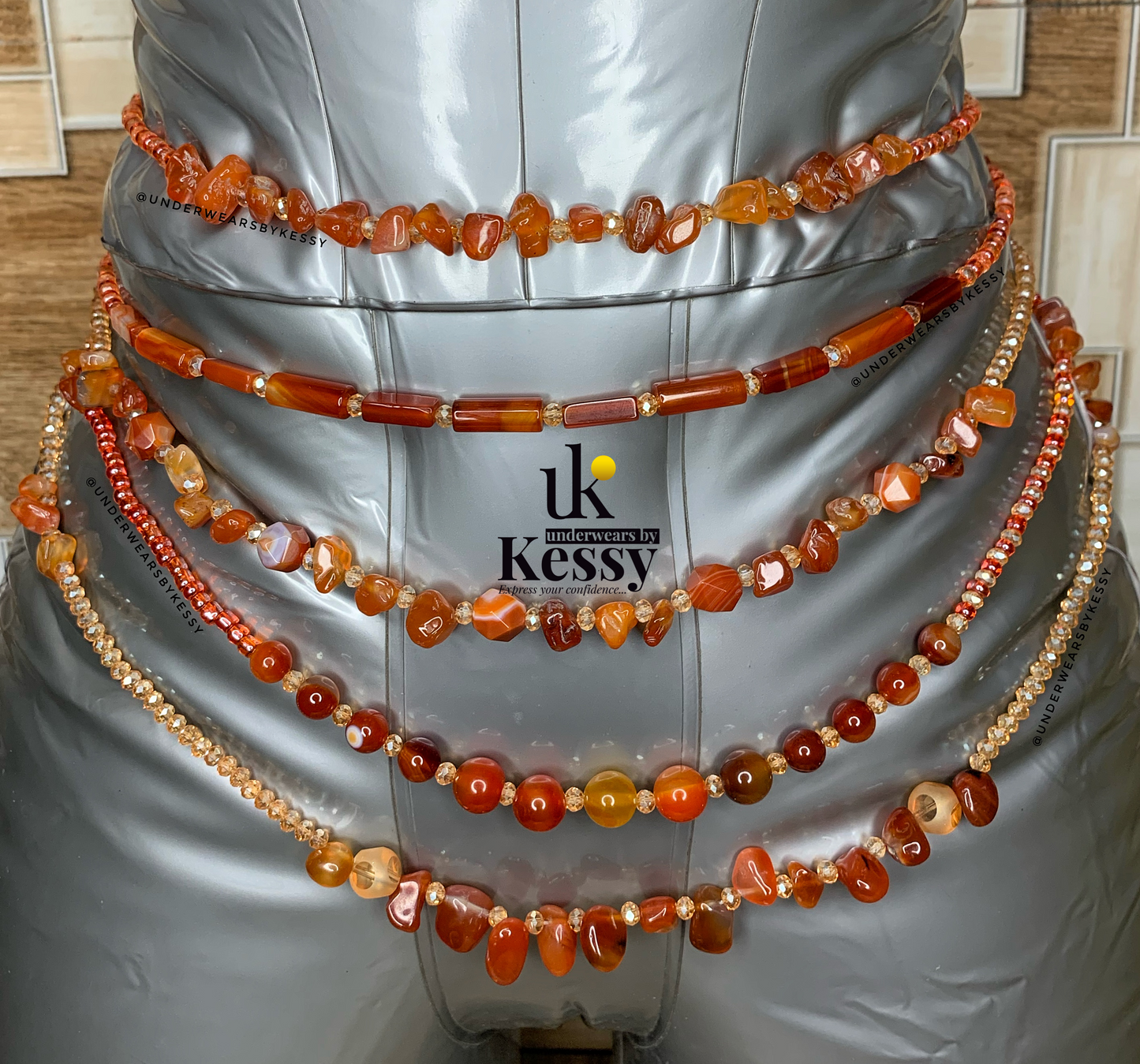 Carnelian Gemstone Waist Beads