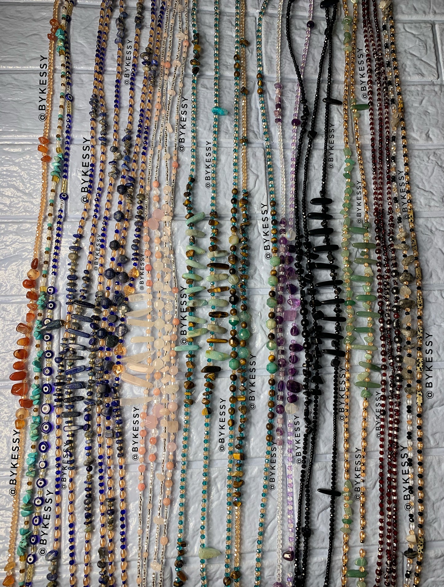 Wholesale : Assorted Gemstone Waist Beads 20 - 1000 Strands