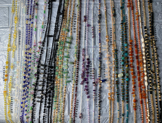 Wholesale : Assorted Gemstone Waist Beads 20 - 1000 Strands