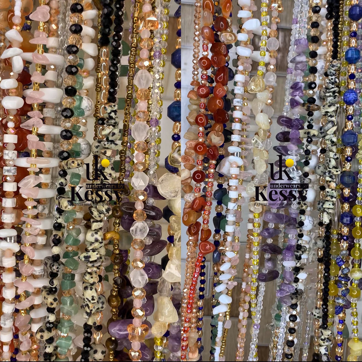 Wholesale: 30 Assorted Gemstone Waist Beads