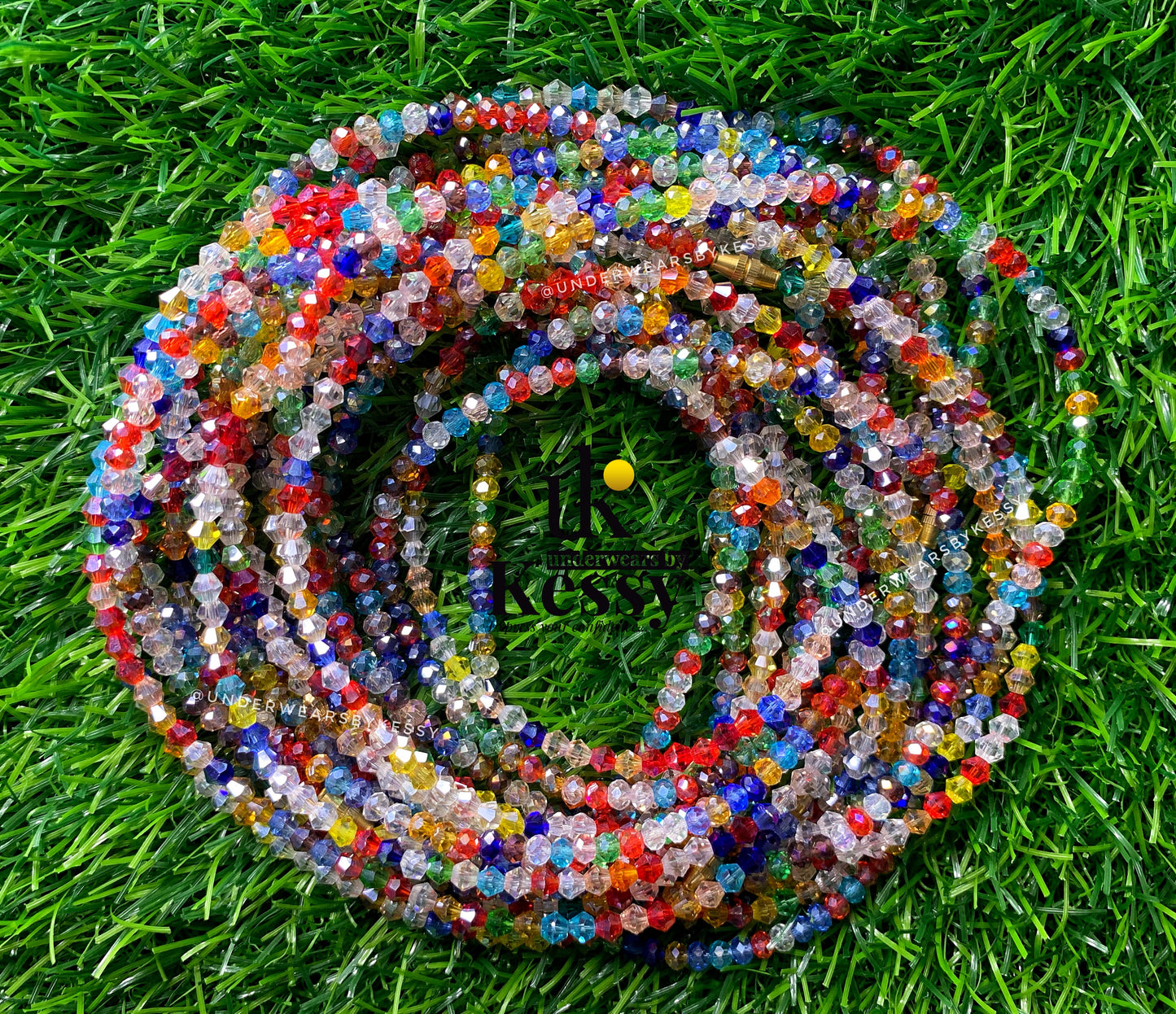 Multicolor Crystal Waist Beads