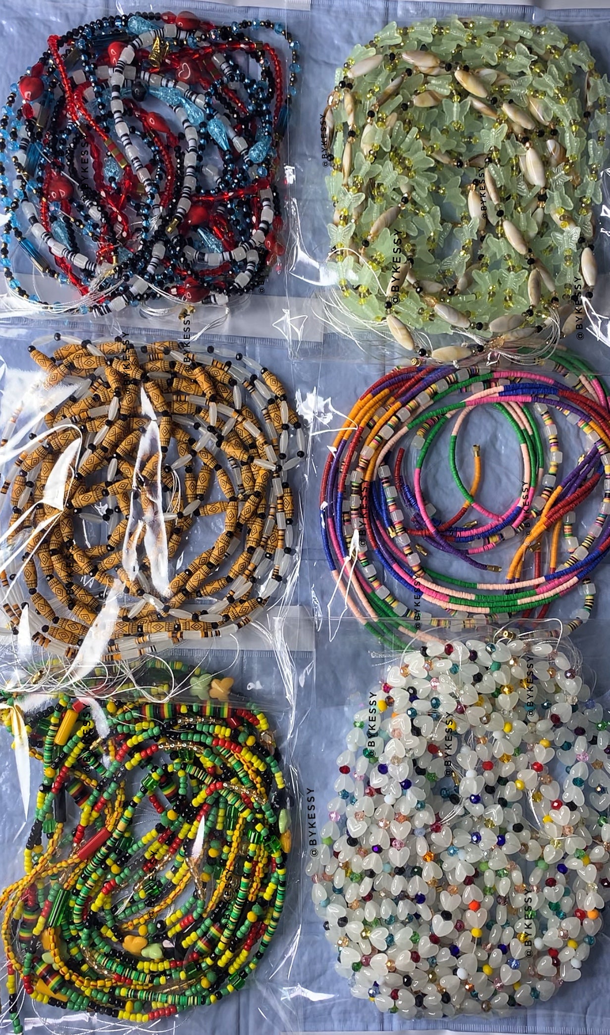 Wholesale : Assorted Non-Gemstone Waist Beads